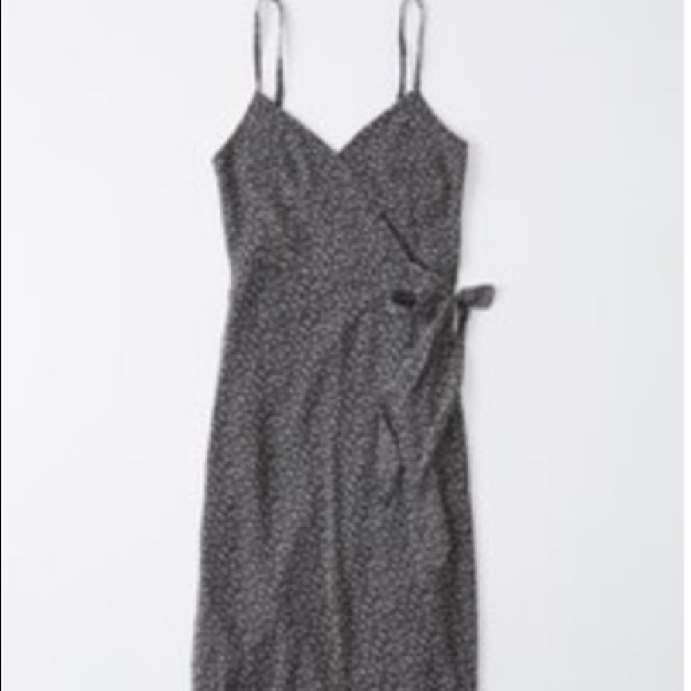 Abercrombie & Fitch cami chiffon midi wrap dress